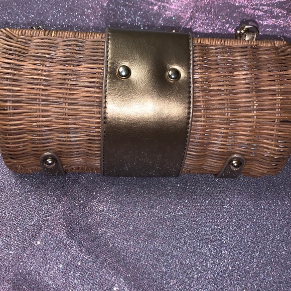 Vintage Bohemian‎ Woven Straw Basket Shoulder Bag - Picture 3 of 5